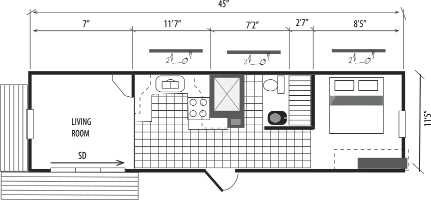 Apartment First floor plan - 江南体育